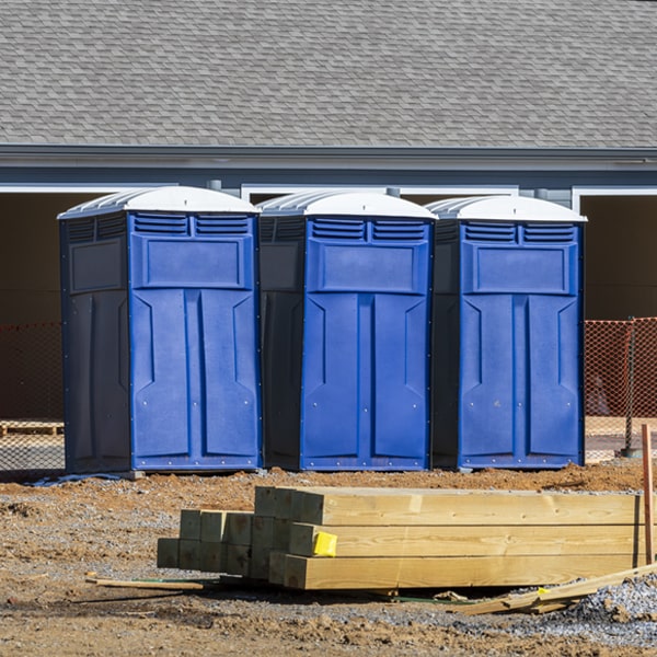 what is the expected delivery and pickup timeframe for the porta potties in West Point Virginia